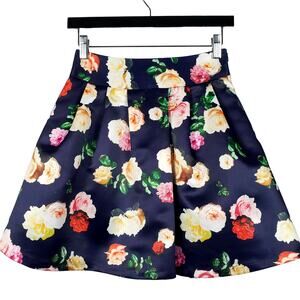 ASKA Floral Skater Swing Skirt - S